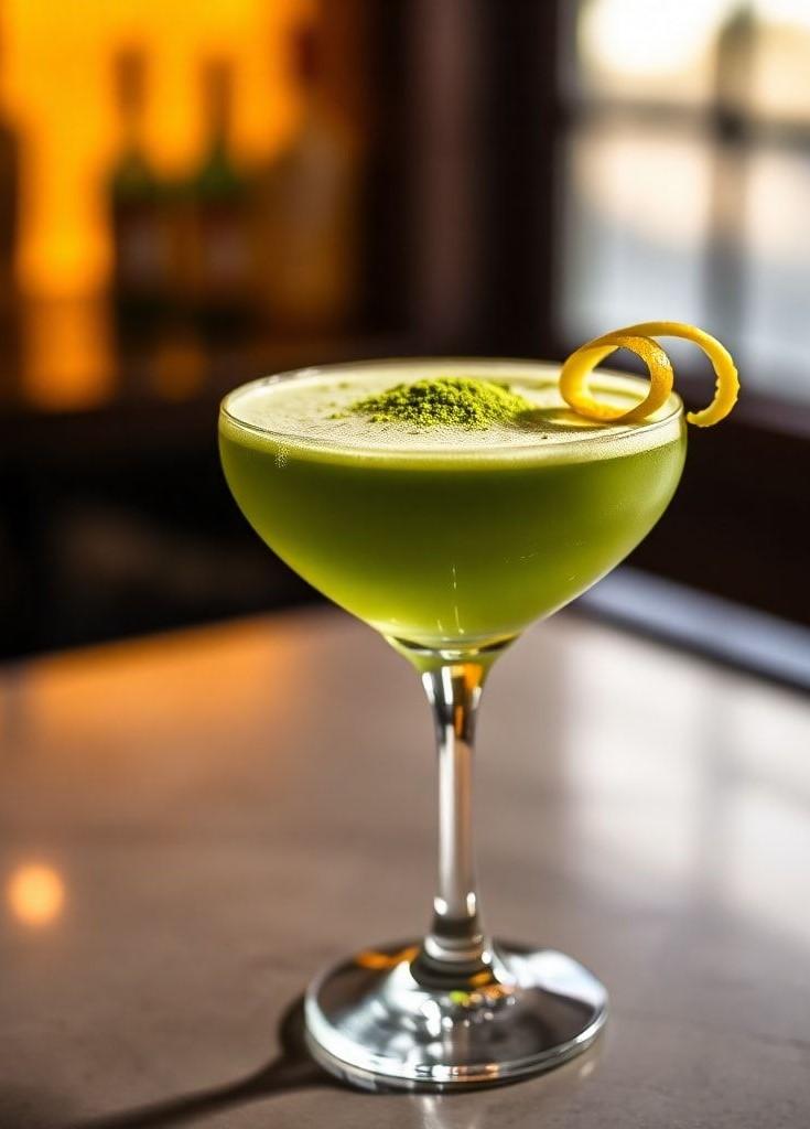 Matcha Gin Sour
